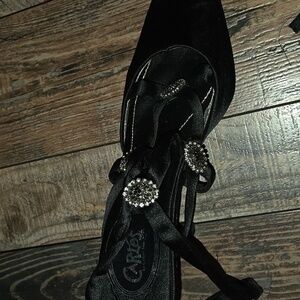 Carlos by Carlos Santana Black Heels Strappy Design